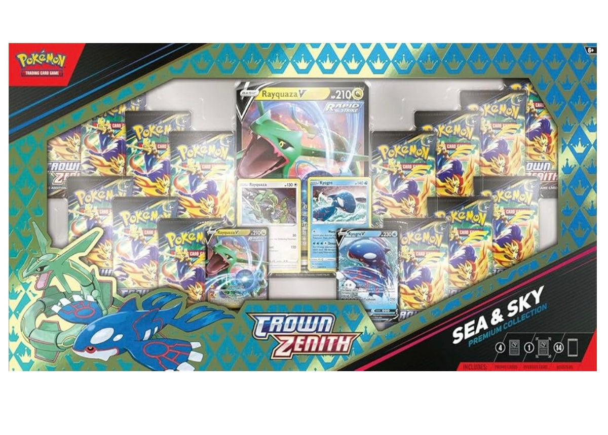 Pokemon TCG Crown Zenith Sea and Sky Premium Collection TCG Clinic Pokemon TCG Crown Zenith Sea and Sky Premium Collection TCG Clinic
