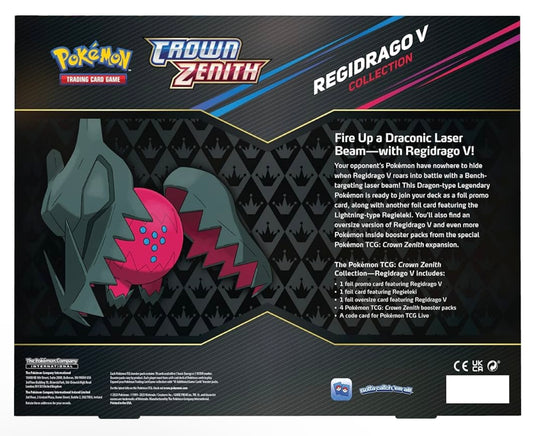 Pokemon TCG Crown Zenith Regidrago V Collection Box