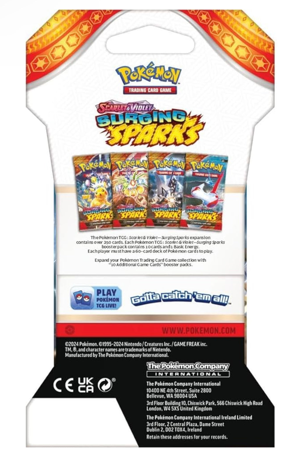 Pokemon TCG Surging Sparks Booster pack